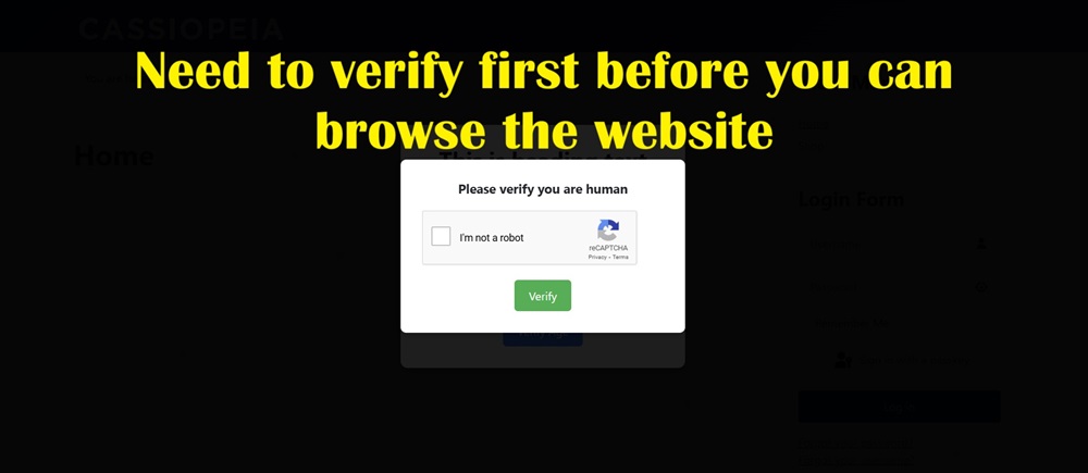 Google ReCAPTCHA Verification Modulefor Joomla